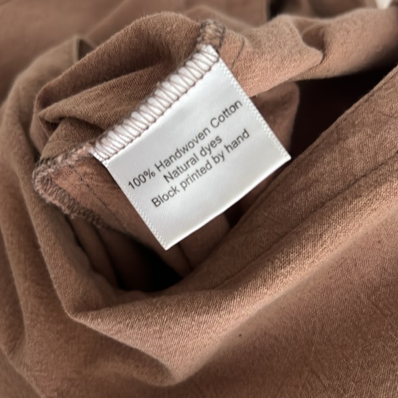 Happy French Gang v-neck short sleeve jumpsuit S/M Terracotta as is - Picture 9 of 10